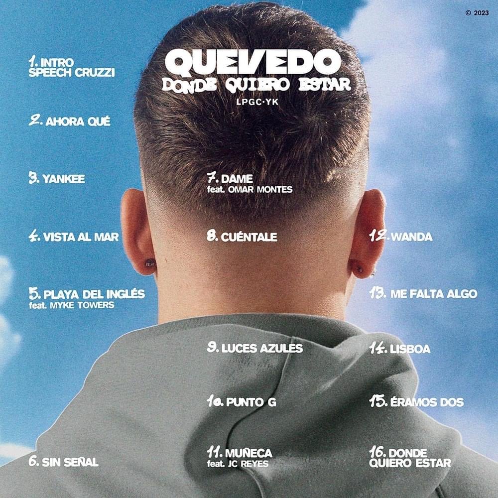 HOY 20 DE ENERO SE CUMPLEN 3 AÑOS DEL ÁLBUM DEBUT DE QUEVEDO.

Un álbum que marcó un antes y un después de la carrera de Pedrito. Con colaboraciones como Myke Towers, Omar Montes, JC Reyes, Ovy on the Drumbs y la intro histórica de Cruzzi.

¿Para ustedes cuál es su favorita?