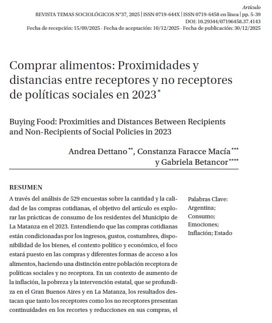 Revista Temas Sociológicos tweet media