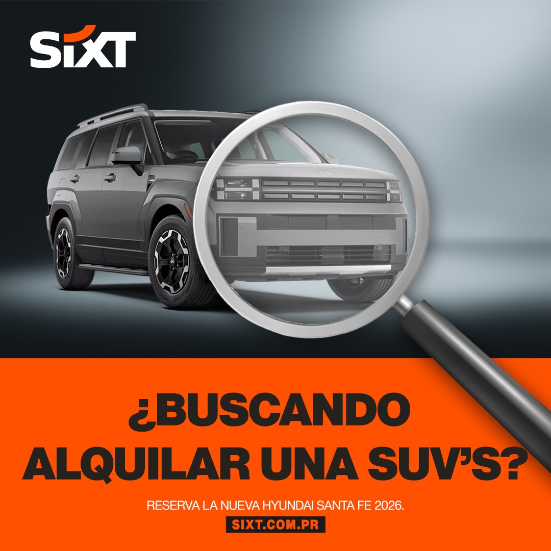 DescubreTuIsla's tweet image. ¡Sixt Rent a Car! @SixtPuertoRico #sixtpr #sixt #carrental #alquilerdeautos #reservation #puertorico #travel #vacation #roadtrip #shuttle #airport #DescubreTuIsla #RentadeAuto