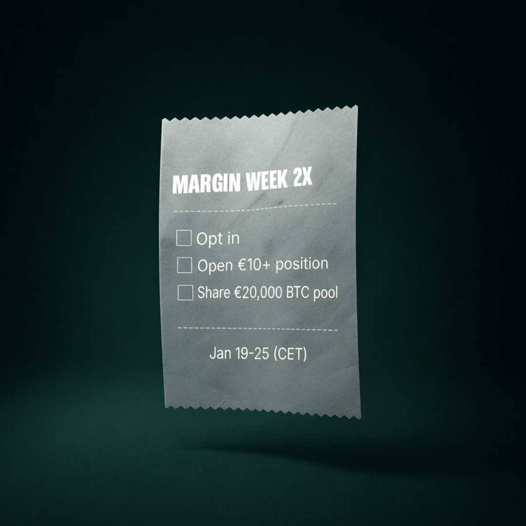 💡Ever dreamed of earning a share of €20,000 in Bitcoin? Kick off your week  with Margin Trading: Check the recipe above to see how to join Campaign  runs 19–25 January Start trading