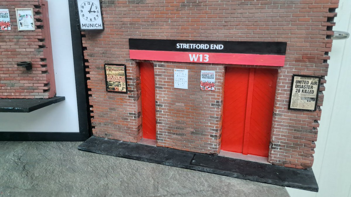 modelturnstiles's tweet image. January SALE.  I have TWO Old Trafford turnstile Models that were not collected for Christmas Which Can be purchased at a SALE price.   The N46 framed model for £110 and the double W13 (Memorial Munich Air Disaster model  for £120 (can be framed for an extra £15). DM me. 1st come…