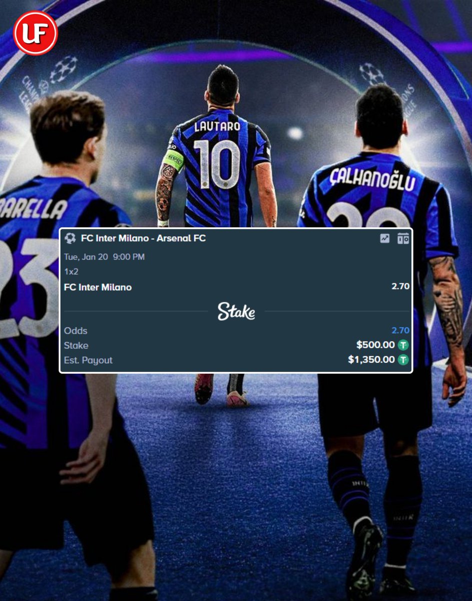 UtdFaithfuls's tweet image. Inter Milan to cook Arsenal tonight before we humble them on Sunday at their home.