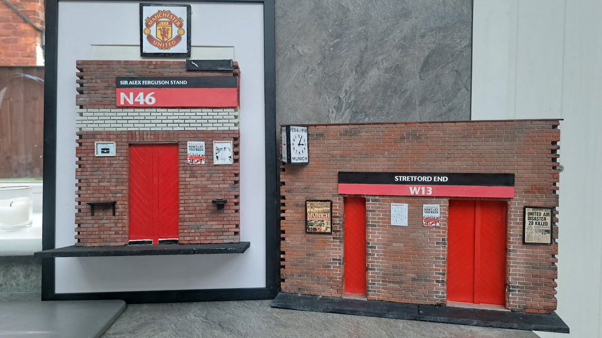 modelturnstiles's tweet image. January SALE.  I have TWO Old Trafford turnstile Models that were not collected for Christmas Which Can be purchased at a SALE price.   The N46 framed model for £110 and the double W13 (Memorial Munich Air Disaster model  for £120 (can be framed for an extra £15). DM me. 1st come…