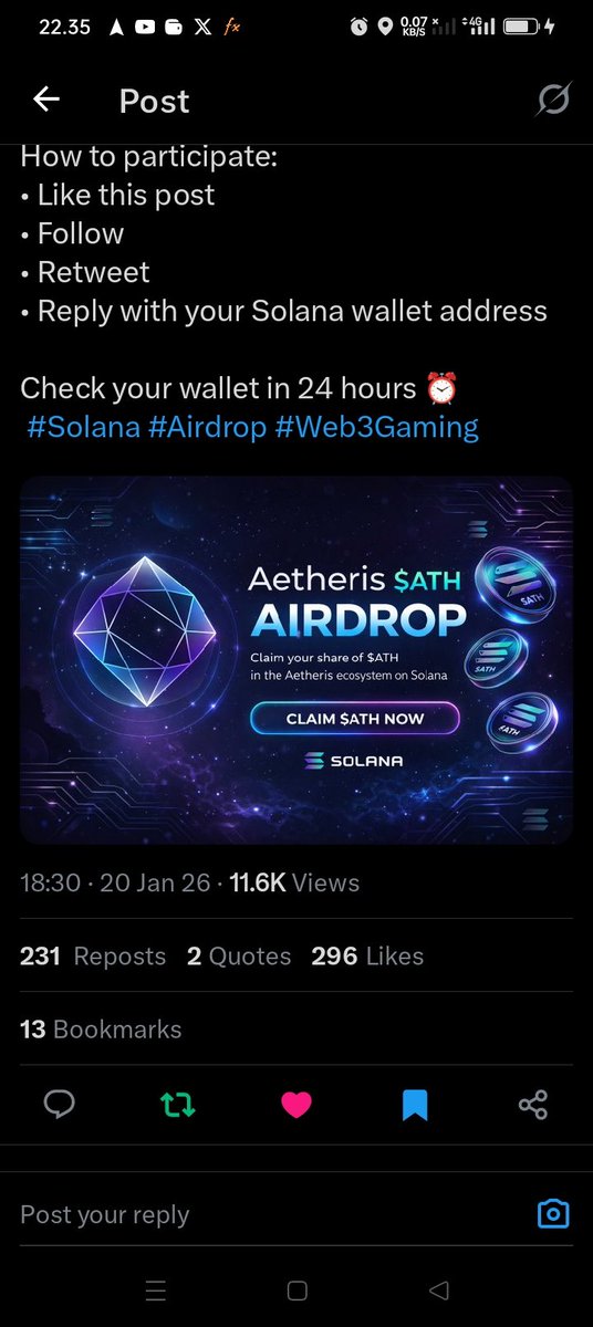 KazeraChannel's tweet photo. @AetherisLabs 0x159a666e92546693356227B0e327CE475b5d47C7 https://t.co/Sg7JhvTzsE
