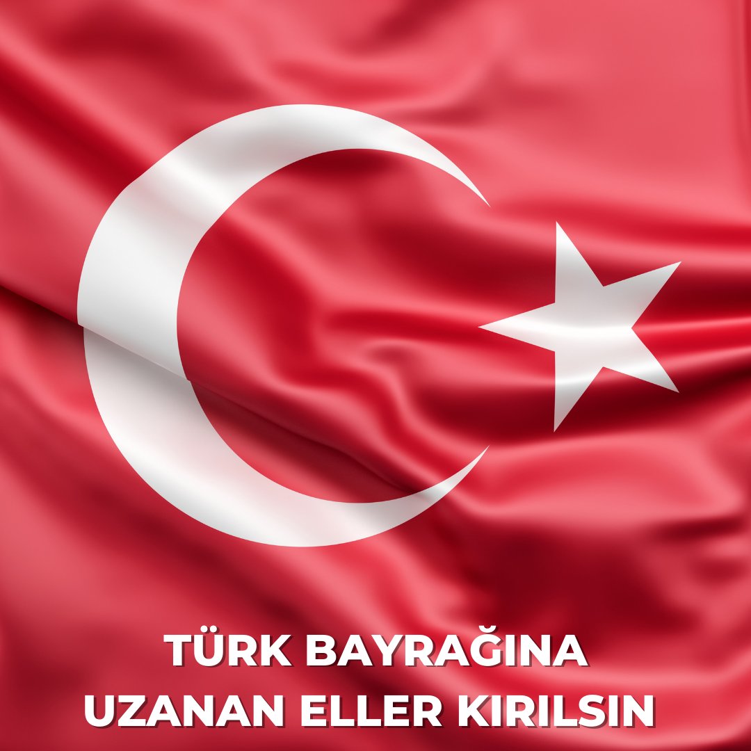 Ey mavi göklerin beyaz ve kızıl süsü,
Kız kardeşimin gelinliği, şehidimin son örtüsü
Işık ışık, dalga dalga bayrağım!
Senin destanını okudum, senin destanını yazacağım

Sana benim gözümle bakmayanın
Mezarını kazacağım
Seni selâmlamadan uçan kuşun
Yuvasını bozacağım