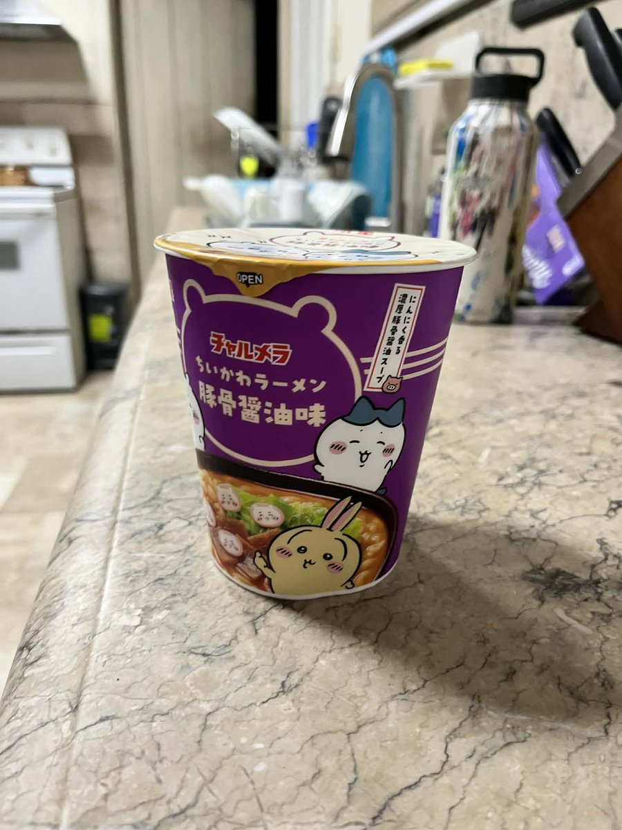 488chrome's tweet image. what yall know abt the chiikawa instant ramen