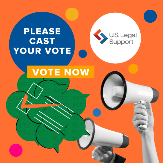Big news! 🚀 U.S. Legal Support is up for multiple awards in the Daily Report's BEST OF 2026 annual survey! 

We’d be honored to have your vote (it only takes a minute or two). Thank you for supporting us every step of the way! 🙌
 
👉 Vote now: hubs.ly/Q03_mq0R0