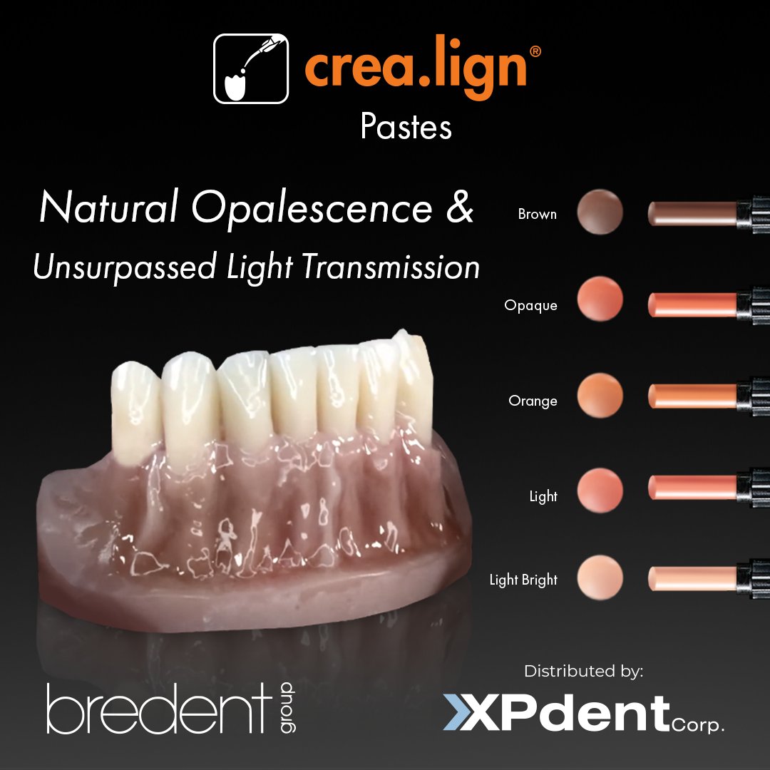 xpdent's tweet image. Crea.Lign® Pastes 🎨🖌🦷

Create Natural Beauty! ✨

📣 Save 20% OFF for a Limited-Time! 🕒

Use promo code: CLPASTE20 🏷

Learn more on our website 👇
xpdent.com/blog/crealign-…

#xpdent #bredentgroup #bredent #denturist #dentalcosmetic