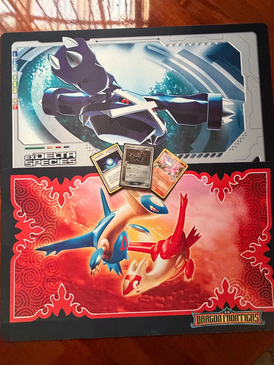 My friend <a href="/NeoDiscoverycl/">Katu</a> hosted a RS-PK event here in Chile. He did the promo cards and the playmats. 
It was super fun