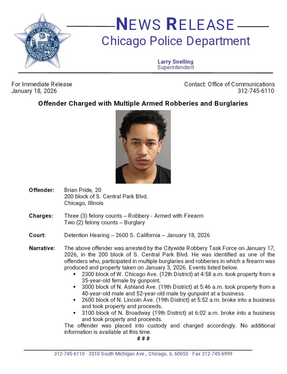 Chicago Police 19th Dist - Town Hall tweet media