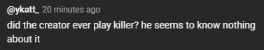 Sometimes I wonder is Dbd Youtube worth the editing process...then you get comments like this that really do keep me going 💕