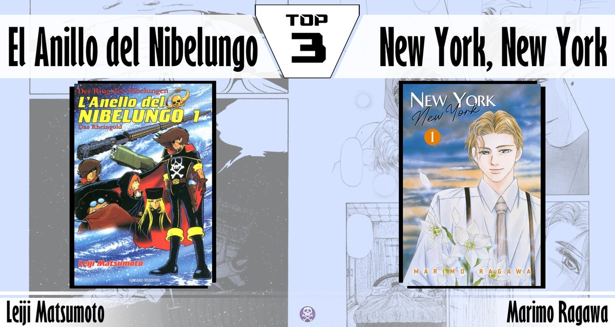 LaBanderaBlog's tweet image. 🥉Con el bronce, una epopeya espacial que aúna toda la mitología del Leijiverso con la nórdica, y un drama queer que es también un thriller policiaco de primera

Ambas inéditas aún en España...

✨El Anillo del Nibelungo, de Leiji Matsumoto

✨New York, New York, de Marimo Ragawa