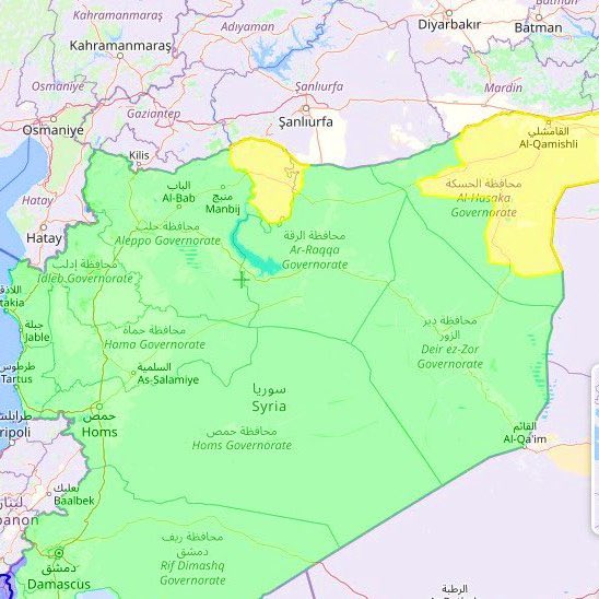 bgyetherr's tweet image. PKK/SDG’nin 13 yılda kontrol altına aldığı bölgeler, sadece 2 gün içinde elden çıktı.