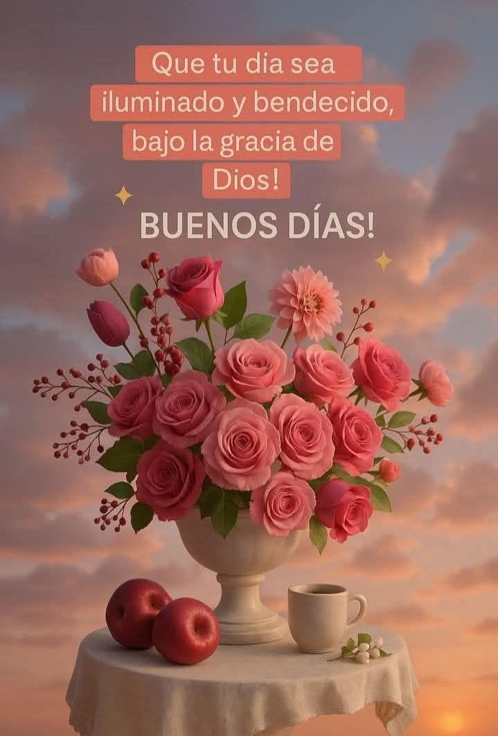 Un día hermoso y placentero, lleno del amor de Dios.🙏🏻🤷🏻🙋🏻