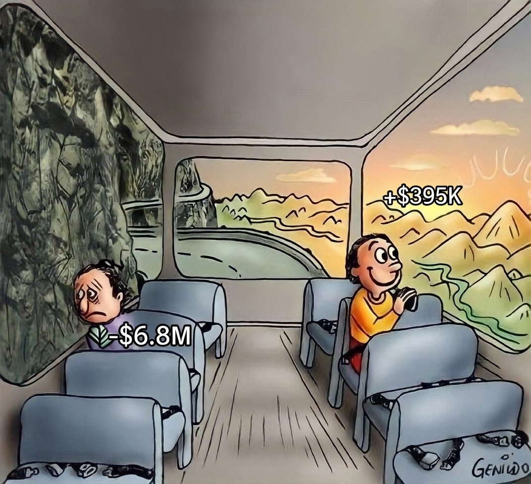 COMEBACK OF THE YEAR. POLYMARKET.

This is the story of "beachboy4" an anonymous whale on <a href="/Polymarket/">Polymarket</a> who staged one of the platform's most dramatic comebacks. He erased a -$6.8M deficit, turning it into a +$395k net profit - a full recovery driven by five high-conviction