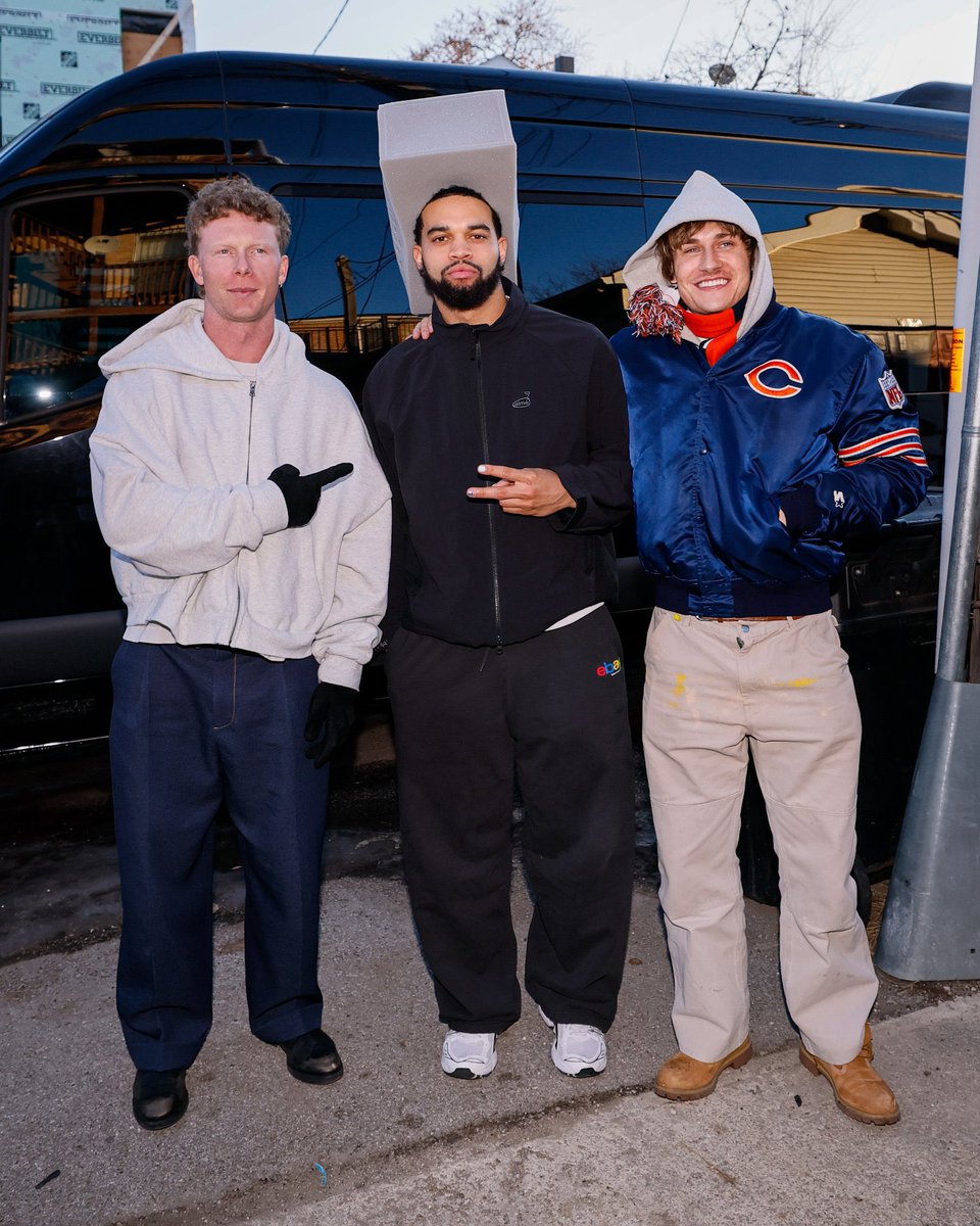 CalebFC18's tweet photo. The next era of Chicago sports is going to be fun. 

No other city has a group like PCA, Caleb, Bedard &amp; Matas that all hang together.🔥 https://t.co/xSu7ThXROF