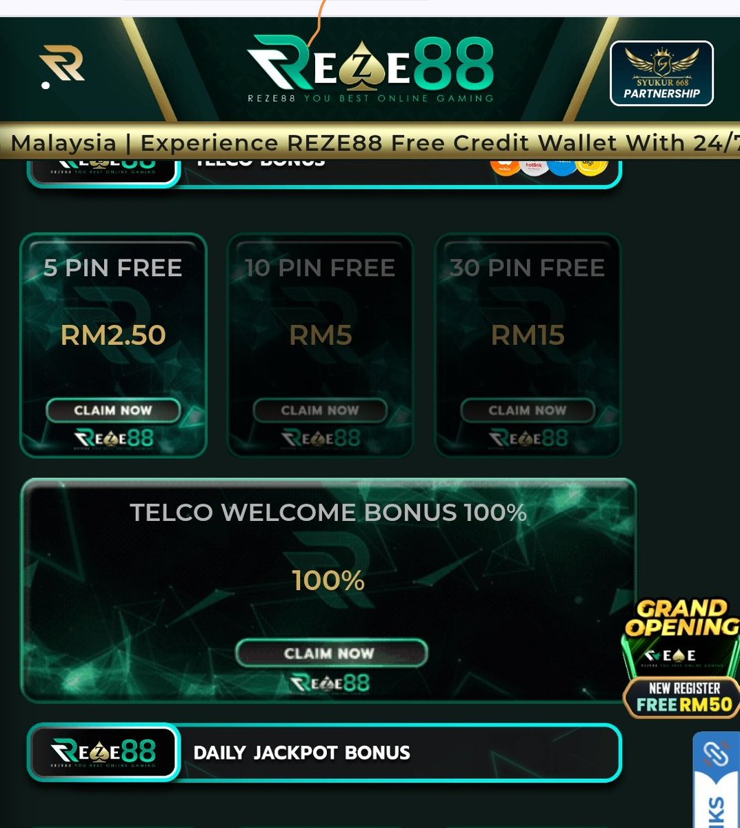 MuhammadHa181's tweet image. reze88.vip/RF386193216

REZE88 | FREE CREDIT RM 50 | FREE CREDIT 365 HARI | SQUEEN668 PARTNERSHIP | TOP TRUSTED ONLINE CASINO MALAYSIA 2026