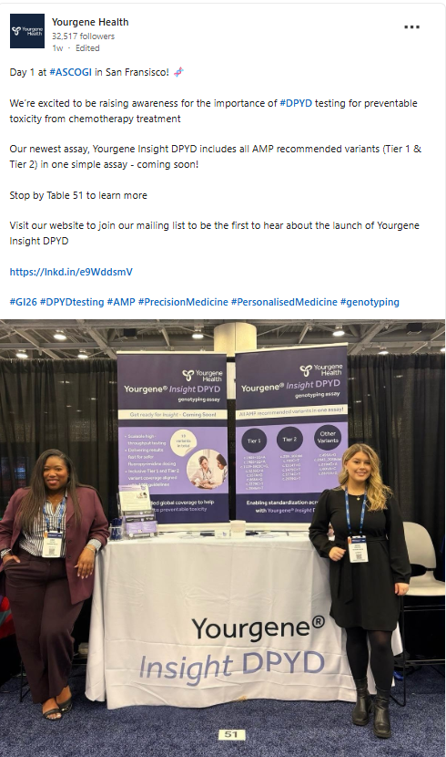 #DPYD #pharmacogenomics #Genomics <a href="/US_FDA/">U.S. FDA</a> 🇺🇸 #Chemotherapy #Oncology #Diagnostics <a href="/Yourgene_Health/">Yourgene Health</a> <a href="/NovacytGroup/">Novacyt</a> #GlobalHealth #novacyt #alnov #ncyt