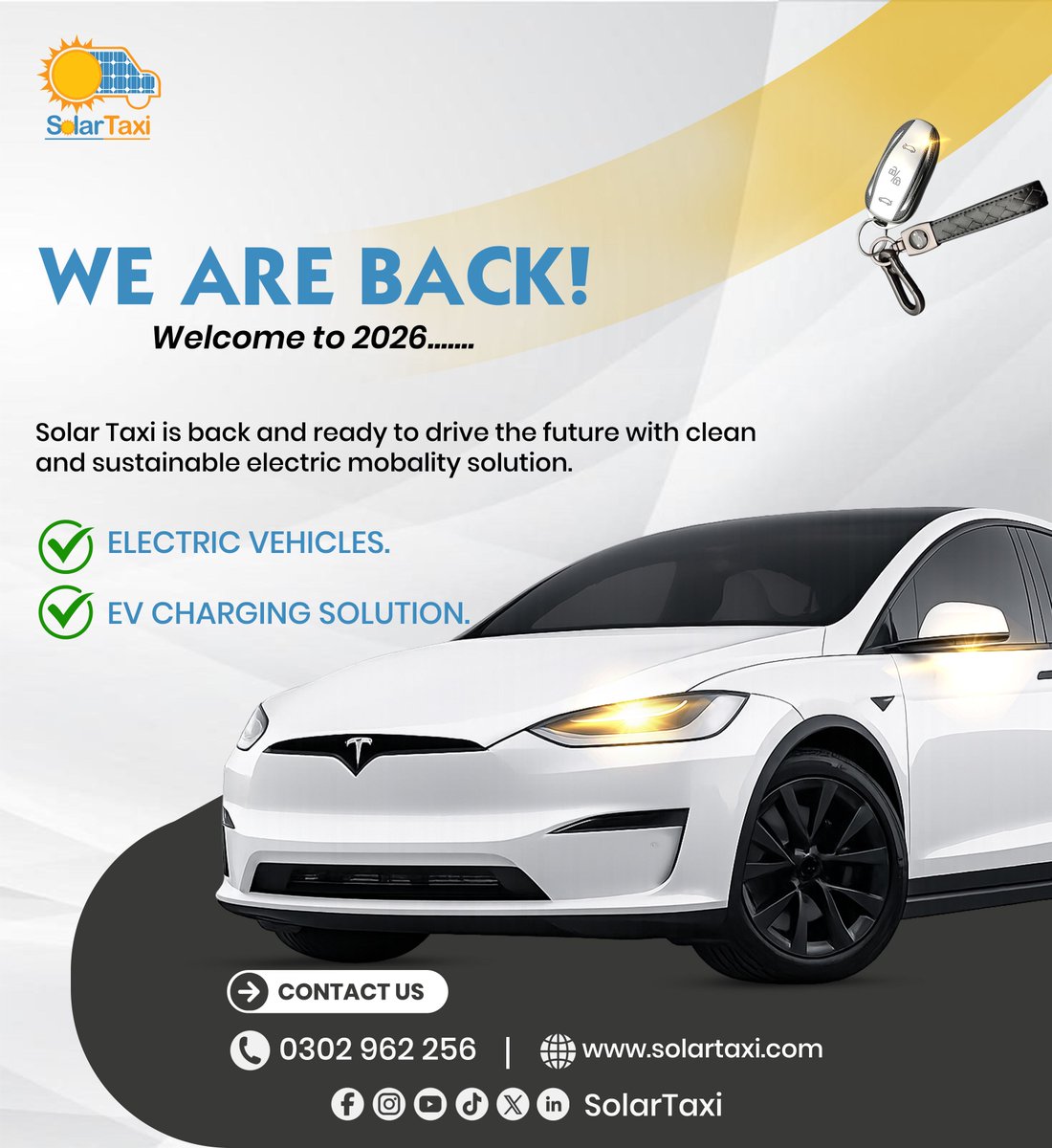 Moving forward with purpose, innovation and cleaner energy!

#SolarTaxi #cleanenergy
