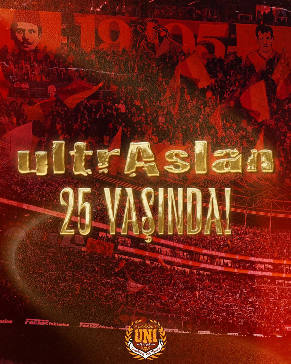 Kurulduğu günden itibaren #GalatasarayİçinYaşıyoruz diyerek gecesini gündüzüne katan, Arma uğruna yıllarını veren, ağabeyiyle kardeşiyle her zorluğun üstesinden gelen Galatasaray taraftarının kalbi ve ruhu ultrAslan! #ultrAslanUNI
