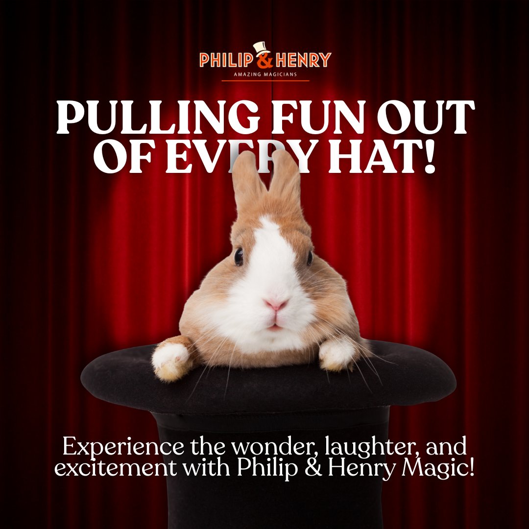 pandhmagic's tweet image. Pulling fun out of every hat! 🐇🎩
With Philip &amp;amp; Henry, every trick brings laughter, wonder, and magical memories for kids and adults alike.

#philipandhenry #magicshow #magicforallages #familyfun #magicalmoments #evententertainment