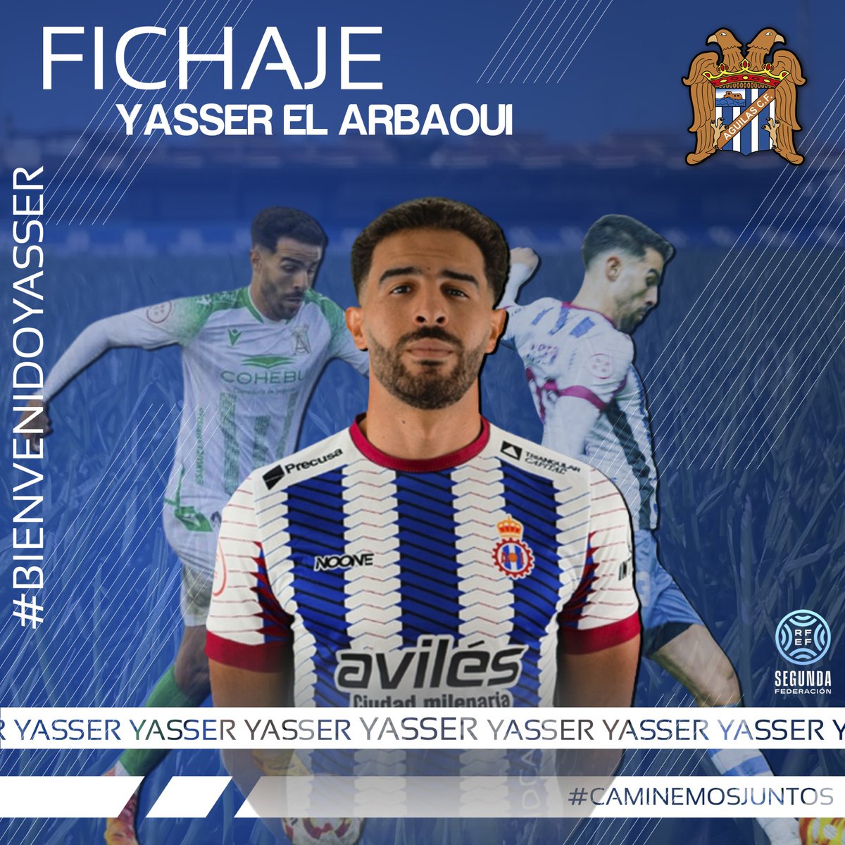 🔵⚪️El Águilas FC oficializa el fichaje del centrocampista Yasser procedente del Avilés Industrial de Primera Federación.
todoaguilas.es/index.php/;foc…