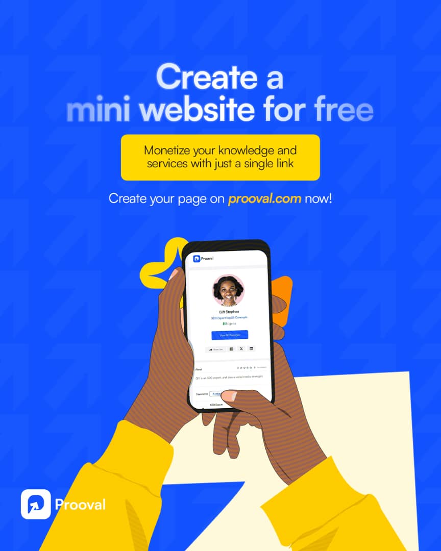 proovalhq's tweet photo. Creators, coaches, consultants.
Turn your expertise into income with a free mini website, no tech stress, just one powerful link.
Start here https://t.co/75YBMR8nk1
#Prooval #Creators #DigitalCreators #DigitalCreator https://t.co/2qBgI4CUb0