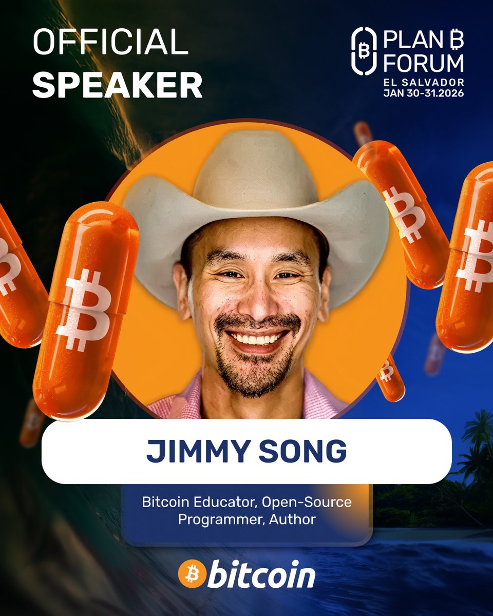 Strong foundations matter. @jimmysong joins us at Plan ₿ Forum El Salvador  to talk Bitcoin education, development, and long term thinking. Jan 30–31.  #PlanBForum