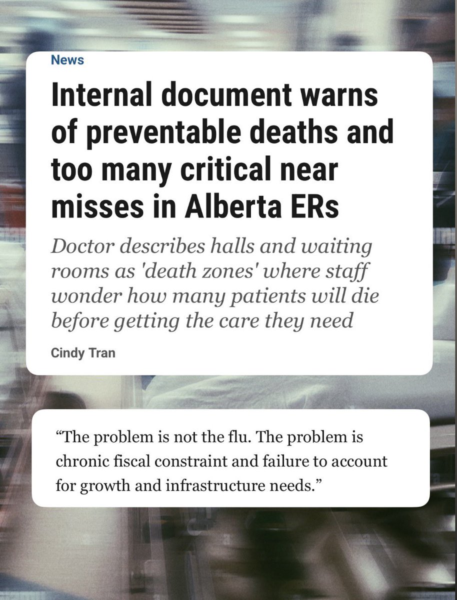 DShepYEG's tweet image. The crisis in our hospitals continues to grow &amp;amp; doctors are speaking out, sharing stories of near misses &amp;amp; lost lives due to overcrowding. 

And they’re clear about the cause - the UCP’s failure to properly fund healthcare &amp;amp; the resources needed by a growing population. #ableg