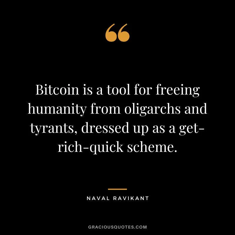 Bitcoin is using the Greed of People to free us all: