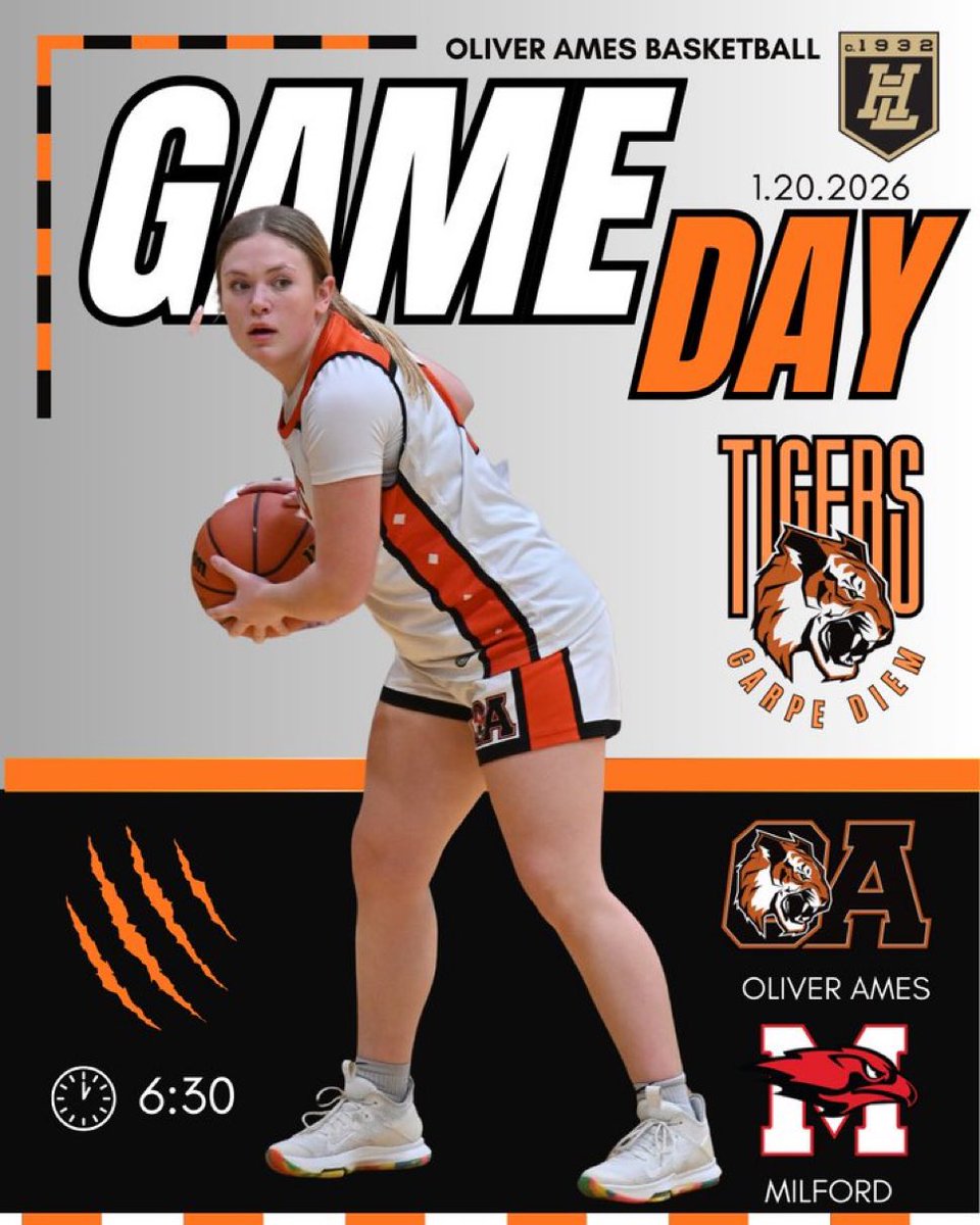 OAtigersGBB's tweet image. GAME DAY

🆚 Milford
⏰ JV 5:15pm, Varsity 6:30pm
📍 Milford High School
🖥️ milfordtv.net

🐅🏀
@OAHSTigersports