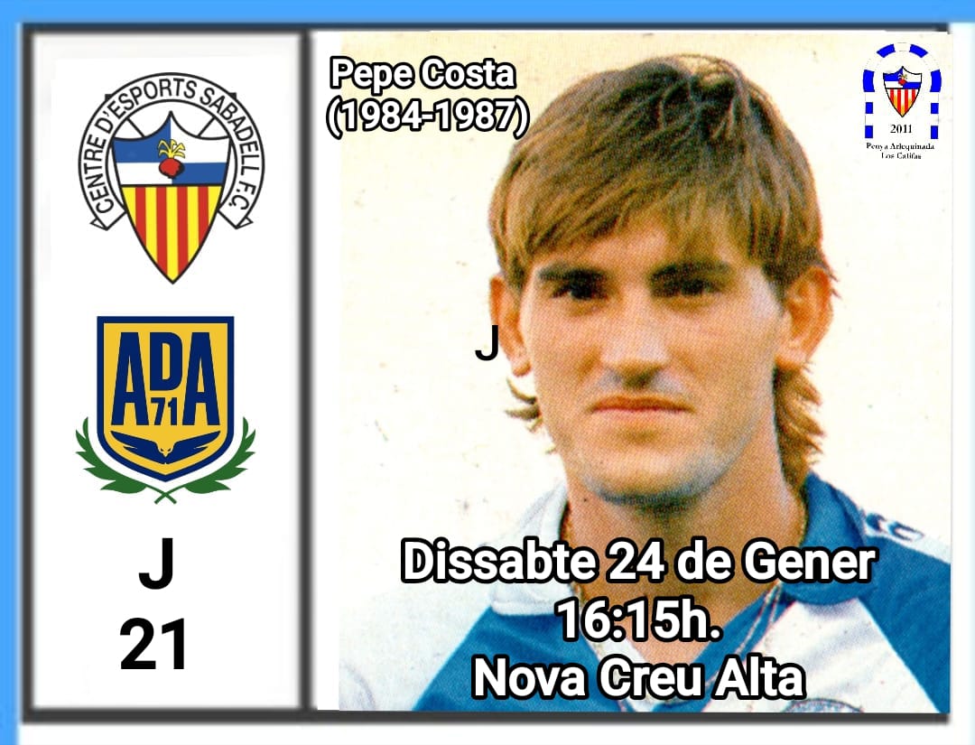 🚨 PRÓXIMO PARTIDO🚨
⚽ <a href="/CESabadell/">CE Sabadell 🧅</a> / <a href="/AD_Alcorcon/">A.D. Alcorcón</a>
🏟️ Nova Creu Alta
🗓️ Sábado 24 de enero 
🕓 16:15h
📻 <a href="/RadioSabadell/">RàdioSabadell</a>
📺 Esport3, LaLiga+, Football Club i Canal Lineal
 
#SabadellAlcorcón #AMQM #SiempreFiel #PenyaLosCalifasCent45