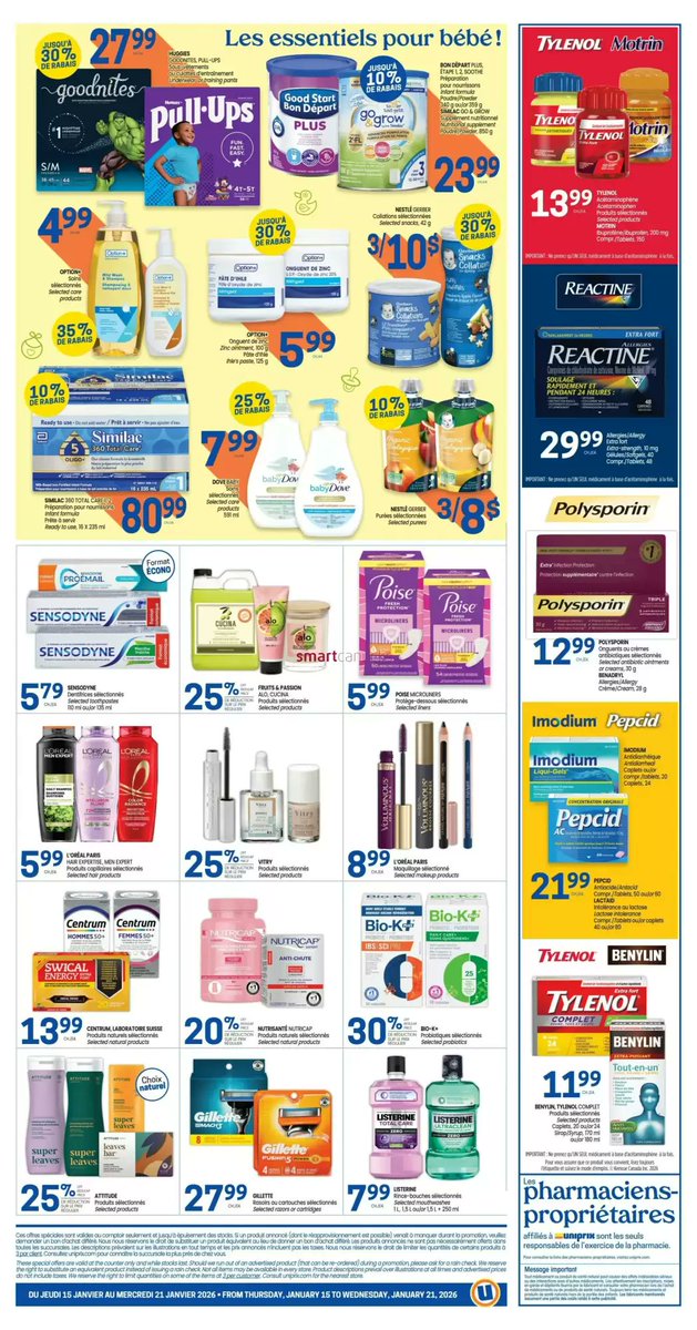 DailyFlyers's tweet image. 🇨🇦 Uniprix Canada Flyer Valid until 21 January 2026
                    
See Full flyer here: tinyurl.com/26jblmtn

#uniprix #uniprixcanada #DailyFlyersCanada #Canada #grocery

Audrey Hobert
#TongueOutTuesday
Ezra
Katy Perry
Linus