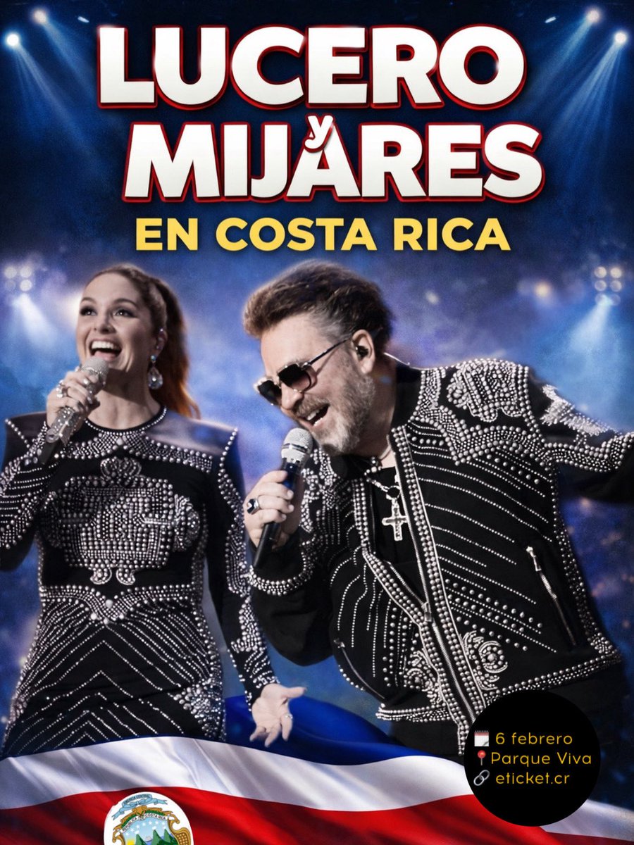 Leand78's tweet photo. Para calentar motores rumbo al Auditorio del 27 de marzo y la celebración de 46 años de trayectoria de nuestra @LuceroMexico, tenemos a #luceroymijares este 6 de febrero en Costa Rica 🇨🇷 ¡Ya solo faltan 17 días! ✨🥰 https://t.co/VK3dHLgYbZ