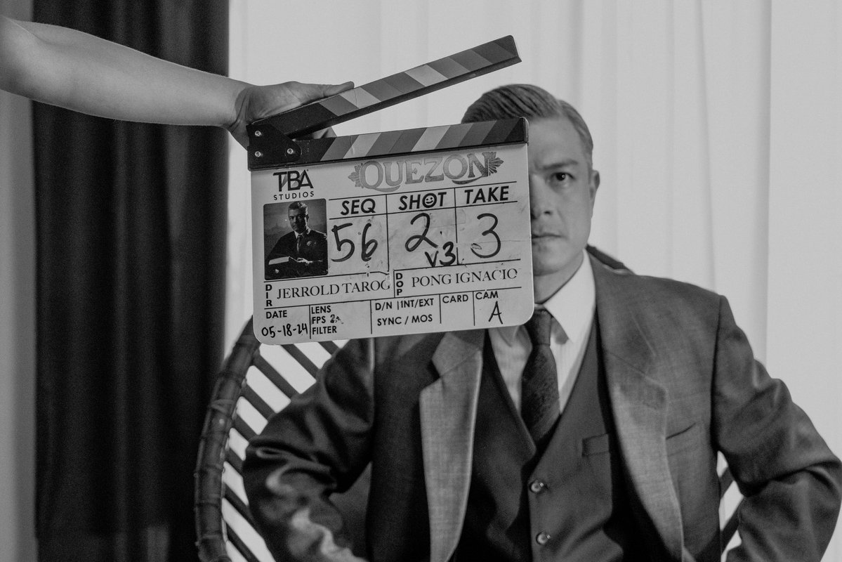 hey_rocket's tweet image. BTS on set for Quezon (2025) 

instagram.com/p/DTu4pUFkunR/…