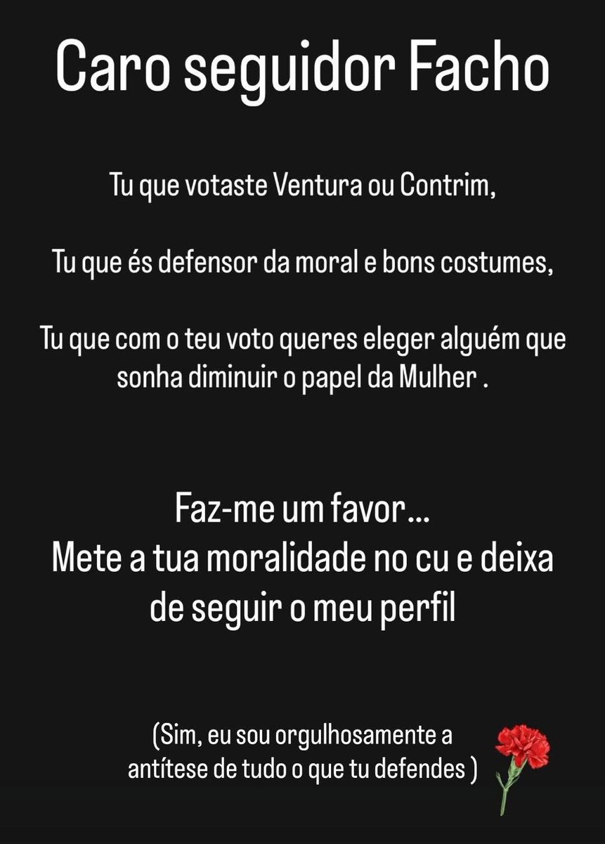 Os seguidores da auto-proclamada ideologia da tolerância andam a espalhar isto pelas redes sociais. Eu não conheço nada onde haja mais ódio e discriminação do que a cabeça de uma pessoa de esquerda.