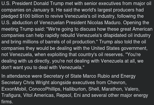 Oil Cartels Line Up to Plunder Venezuela