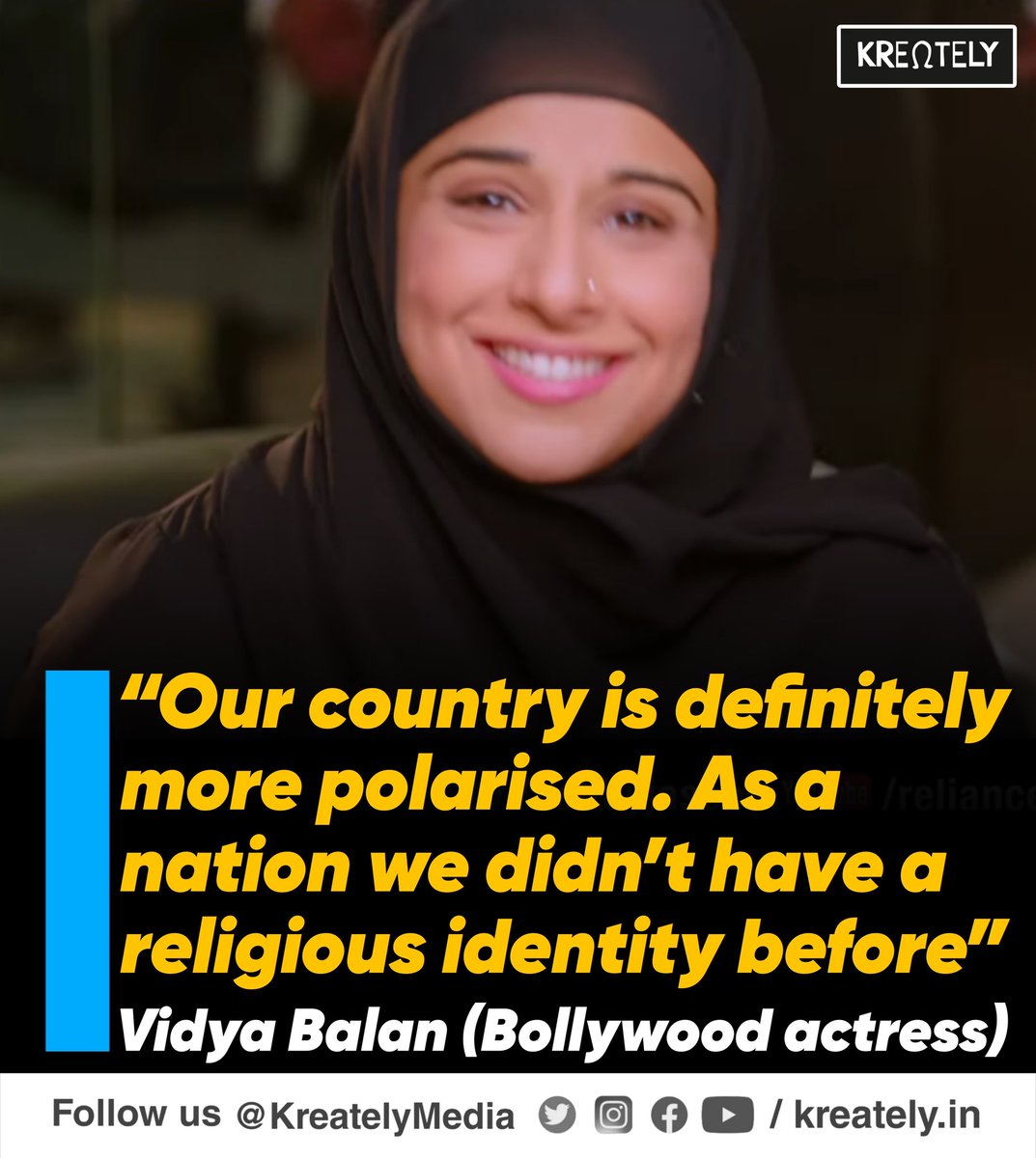 KreatelyMedia's tweet image. Vidya Balan needs a good history teacher.