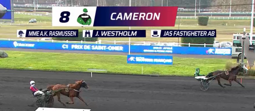 TeamWestholm's tweet photo. 🇫🇷 🥇Ann Kristin Rasmussen tar sin andra seger på kort tid under Vincennes vintermeeting. 🥂 Denna gång tillsammans med Cameron i Prix de Saint-Omer 💥 Klockan stannade på 1.15,4/3550v och förstapriset bestod av 6 750 euro. Lena Wahlgren har gjort förarbetet i Sala och AK sköter om Cameron på Grosbois. Ägare är familjen Schenning 💥 🥂