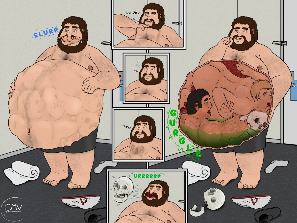 cw unwilling ov, digestion, bones  

Pic I got to do of @noobbear73 enjoying lunch.