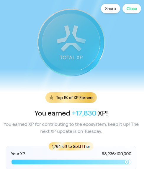 Tokenseeker777's tweet photo. We continue to receive XP in #Abstract. Please share your values. https://t.co/RTu2Pj08vy