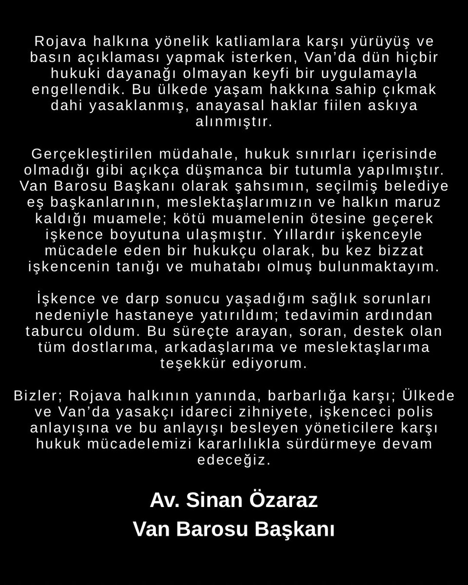 Av. Sinan ÖZARAZ tweet media