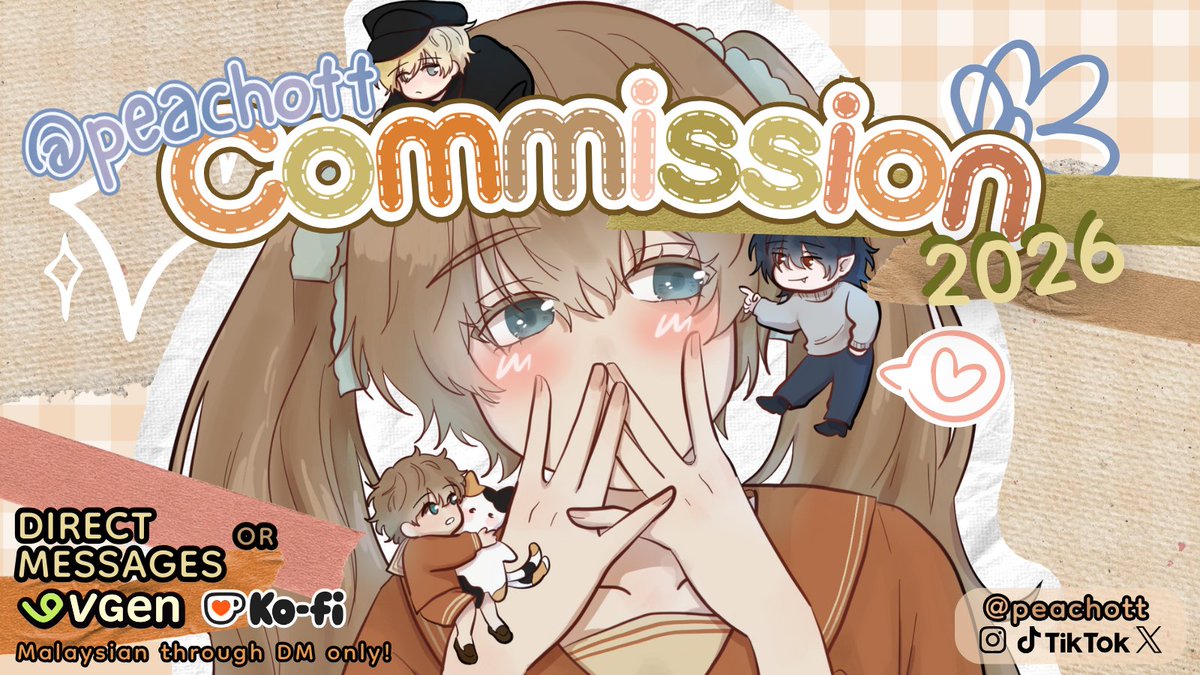 🍊 | coms open! tweet media