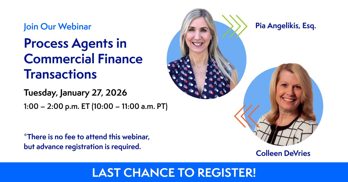 Efficient process agent management starts with the right approach.
Join Cogency Global’s free CLE webinar to explore how technology supports compliance across jurisdictions.
📅 Jan 27, 2026 | 🕐 1:00–2:20 p.m. ET
Register: hubs.li/Q03_nN-j0

#ProcessAgents #CogencyGlobal