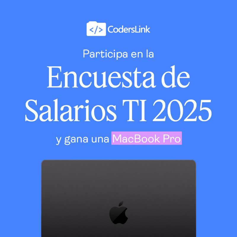 coderslink's tweet photo. ¡Atención! La Encuesta de Salarios TI 2025 ya está disponible.
Comparte tu experiencia y ayúdanos a construir la guía salarial más completa del sector tecnológico en México.
