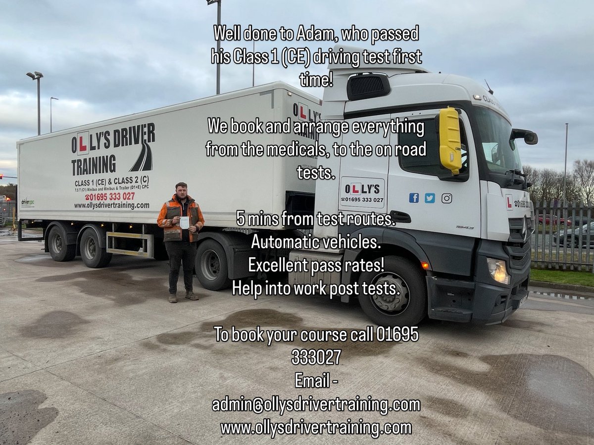 Olly's HGV & PCV Driver Training Ltd tweet media
