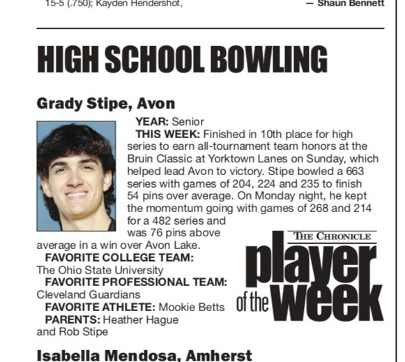 Avon HS Bowling tweet media