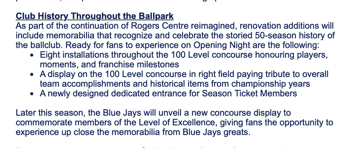 The #BlueJays have shared a logo and some plans for their 50th anniversary season, which includes more of the team's history around the ball park. 

Single-game tickets go on sale Jan. 22 (Jan. 21 for season ticket members).