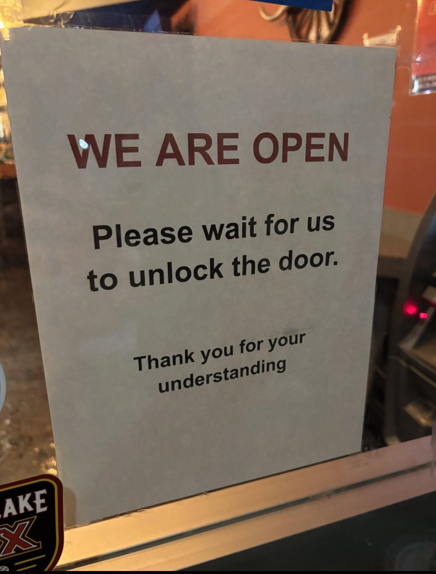 MaryLTrump's tweet image. Seen on the door of Mexican restaurants in Minneapolis. This is what it’s coming to: