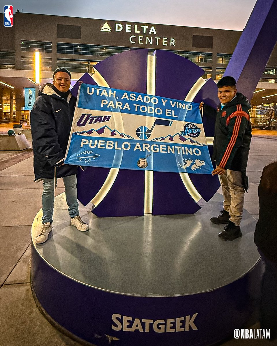 NBALatam's tweet photo. ¡Un sueño cumplido! 

El Jazz invitó a 3⃣2⃣ fans de Latinoamérica 🇦🇷🇨🇱🇺🇾 a 6 juegos en Utah 😍

Te vamos a mostrar todo lo que ocurra en esta hermosa locura ✨

#NBALatamEnUtah https://t.co/Jz3gfNvYRw